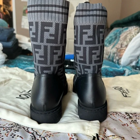 Fendi | Shoes | Brand New Fendi Leather Biker Boots With  display picture 3